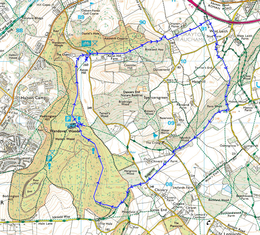 Walking Wendover Woods Route Map Wendover Woods Peak District